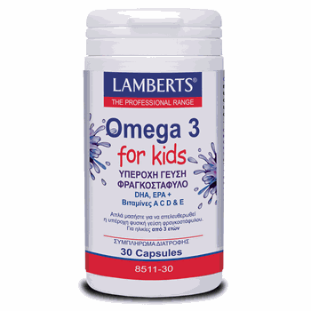 LAMBERTS OMEGA 3 FOR KIDS ΓΕΥΣΗ ΒΑΤΟΜΟΥΡΟΥ 30 CAPS