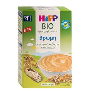 Hipp Κρέμα Χωρίς Γάλα με Βρώμη από τον 4ο Μήνα, 20
