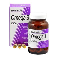 Health Aid Omega-3 750mg 60 Κάψουλες - Συμπλήρωμα 