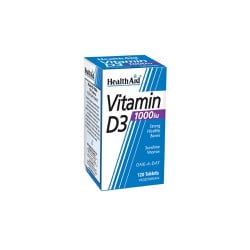 Health Aid Vitamin D3 Συμπλήρωμα Διατροφής 1000iu 120 ταμπλέτες