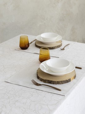 Tablecloth - Marble - Beige