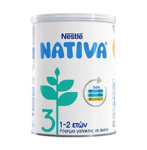 Nestle Nativa 3-Γάλα σε Σκόνη από το 1ο Έτος, 400g