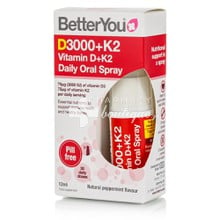 BetterYou Vitamin D3 3000iu + K2  Oral Spray, 12ml