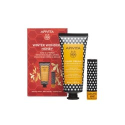 Apivita Promo Intensive Moisturizing Hand Cream Κρέμα Χεριών 50ml & Lip Care Honey Lip Balm Χειλιών Με Μέλι 4.4gr