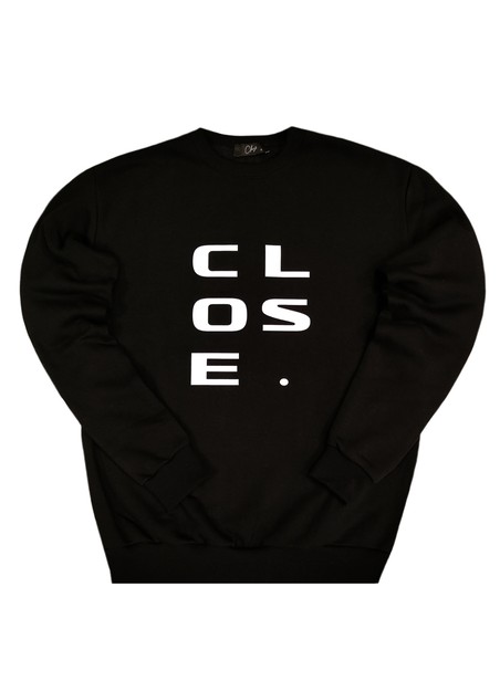 Clvse society black dot logo crewneck