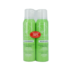 Klorane Deodorant Efficacite 24h Αποσμητικό Spray 24ωρης Κάλυψης με Λευκή Αλθέα Έκπτωση -50% Στο 2ο Προϊόν 2 x 125ml