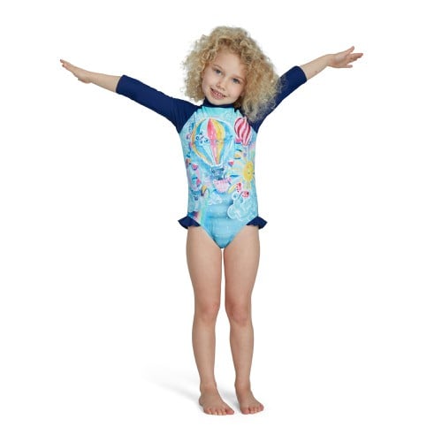 Speedo Infant Girls Placement Long Sleeved Frill S