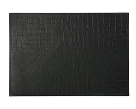 Maxwell & Williams Σουπλά 43x30cm Μαύρο Με Όψη Δέρματος Alligator