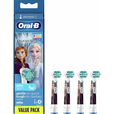 ORAL-B Ανταλλακτικές Παιδικές Κεφαλές Για Ηλεκτρικές Οδοντόβουρτσες Frozen x4  