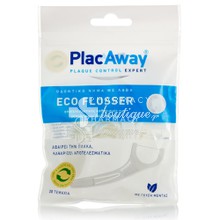 Plac Away Eco Flosser - Οδοντικό Νήμα με Λαβή, 30τμχ