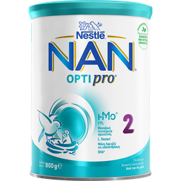 Nestle ΝΑΝ 2 Optipro Γάλα 2ης Βρεφικής Ηλικίας με Μοναδικό Μίγμα Πρωτεϊνών, 800gr