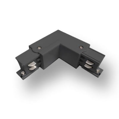 Angular Three Phase Connector Left Black