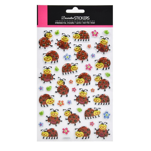 Stickers ladybug dhe lule