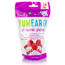 YumEarth Organic Pops Vitamin C - Βιολογικά Γλειφιτζούρια Φρούτων με Βιταμίνη C, 14τμχ