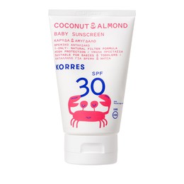 Korres Baby Sunscreen Coconut & Almond SPF30 Βρεφικό Αντηλιακό Γαλάκτωμα για Πρόσωπο & Σώμα 100ml