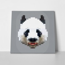 Panda head pixel art 453430564 a