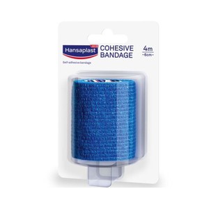 Hansaplast Cohesive Bandage Blue 4m/6cm, 1pc