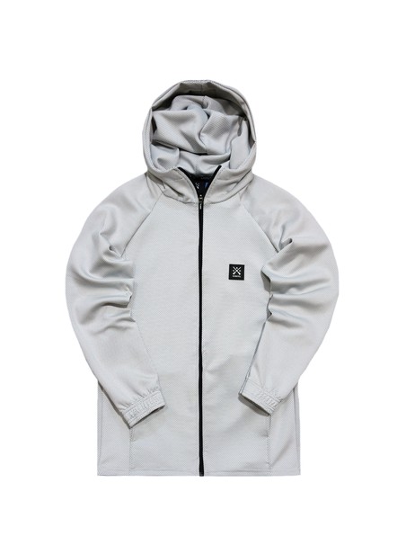 Vinyl art clothing full-zip hoodie total grey