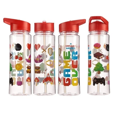 Plastic Water Bottle 23x8.5x6.5cm/ 500ml Game Over