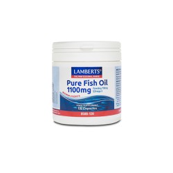 Lamberts Pure Fish Oil 1100mg Omega 3 For Maintaining Heart Health & Joint Mobility 120 capsules