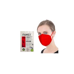Famex Μάσκα Υψηλής Προστασίας Ενηλίκων FFP2 NR Κόκκινο 10 τεμάχια