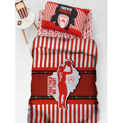 Σετ Μονά Σεντόνια Olympiacos B.c. 170x260 bc8 με Λ
