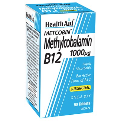 Health Aid Metcobin Methylcobalamin B12 1000mg 60 