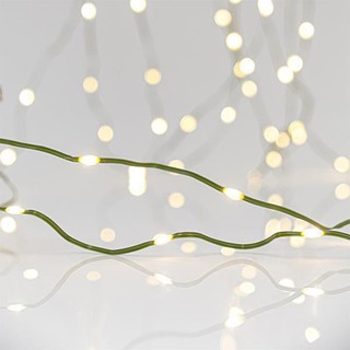 Christmas Lights String LED 500 Warm White with Gr