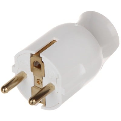 Plug 2P+E Fr-Sc Rotative White