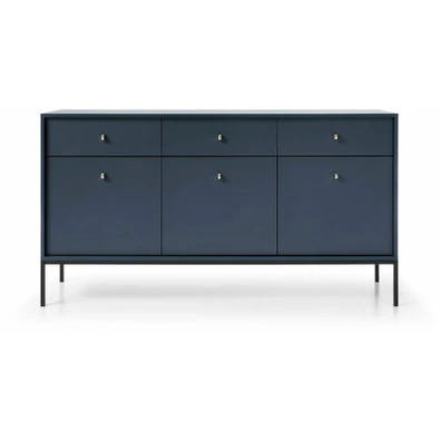 Μπουφές Mono χρώμα μπλε 153,4×83,2x39cm 