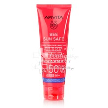 Apivita Bee Sun Safe Hydra Fresh Face & Body Milk SPF50 - Ενυδατικό Αντηλιακό Γαλάκτωμα για Πρόσωπο & Σώμα, 100ml (Travel Size)