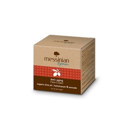 Messinian Spa Anti-Aging Face Cream Αντιγηραντική Κρέμα Προσώπου Με Βιολογικό Ελαιόλαδο Ελίχρυσο & Αβοκάντο 50ml