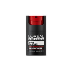 L'Oreal Paris Men Expert Pure Carbon Anti-Imperfection 24h Moisturizer Face Cream For Oily Skin Against Clogged Pores 50ml