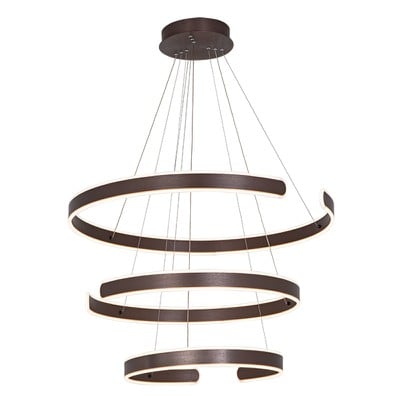 Pendant Light Circle D60cm+80cm+100cm Satin Brown 