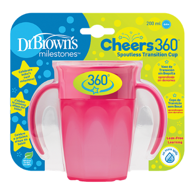 Dr. Brown' s Κύπελλο 360° με λαβές 200 ml κορίτσι