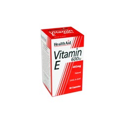 Health Aid Vitamin E 600iu Natural 60 capsules