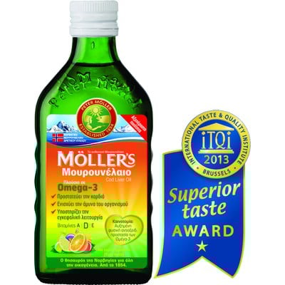 Moller's Μουρουνέλαιο Tutti Frutti, γεύση φρούτων 
