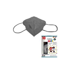 Famex High Protection Mask Kids FFP2 NR in Grey 10 pieces 