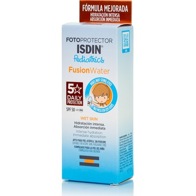 ISDIN Fotoprotector Pediatrics Fusion Water Wet Skin SPF50 Αντηλιακό Προσώπου Για Παιδιά Με Βάση Το Νερό 50ml