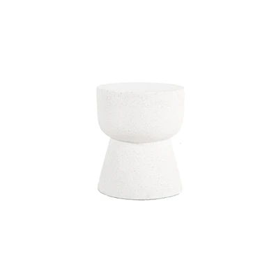 Σκαμπό Rieti Terazzo White Round (37x37x48) Soulwo