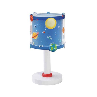 Childrens Table Lamp Planets E14 With Fluorescent 