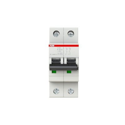 Mini Circuit Breaker S202-K 20 K-Char. 6Ka 20A 2P