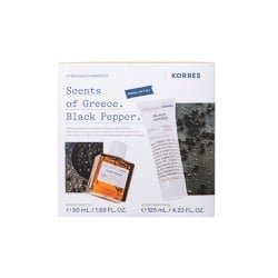 Korres Promo Scents Of Greece Black Pepper Eau De Toilette Ανδρικό Άρωμα 50ml & Aftershave Balm Γαλάκτωμα Για Μετά Το Ξύρισμα 125ml