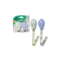 Tommee Tippee Clip On Κλιπ Πιπίλας 0m+ 2 τεμάχια