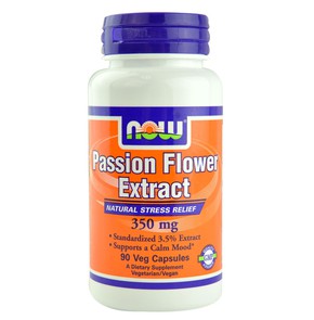 Now Foods Passion Flower 350 mg - Χαλαρωτικό , Πόν