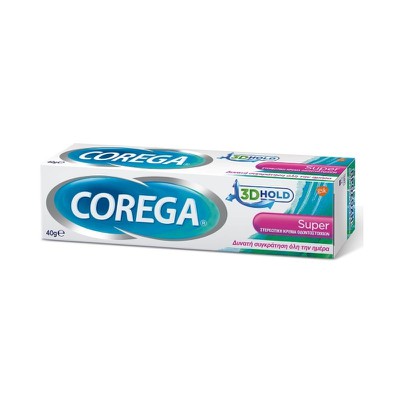 Corega - 3D Hold Super Στερεωτική Κρέμα Οδοντοστοιχιών - 40gr