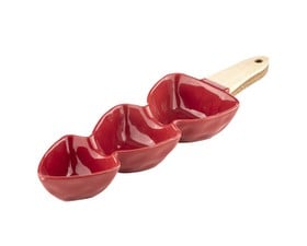 Ladelle Ορντερβιέρα Κόκκινη Πορσελάνης Με Ξύλινη Λαβή Candy