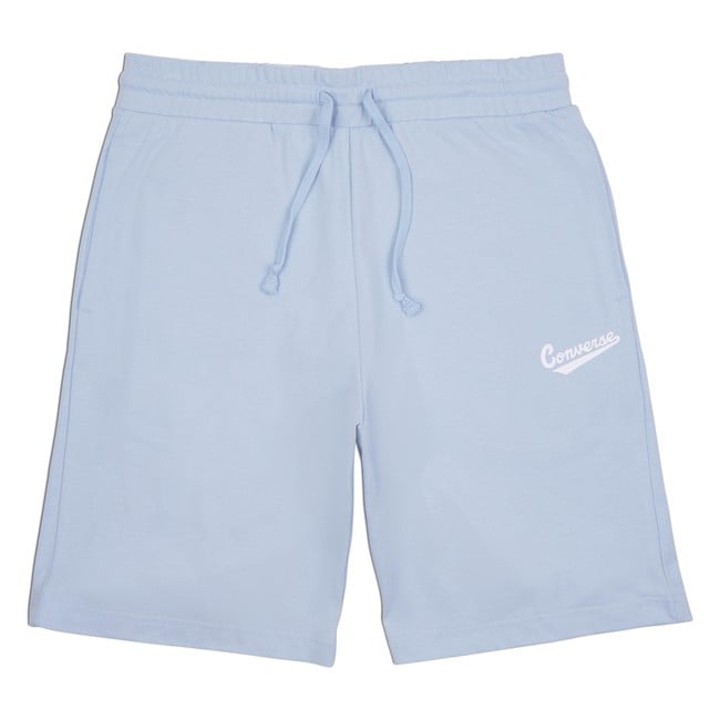 blue converse shorts