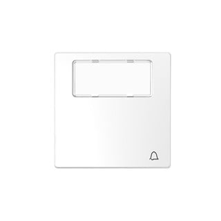 Merten D Bell Switch Plate with Label White MTN336