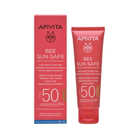 APIVITA BEE SUN SAFE FACE CREAM ANTI-SPOT&ANTI-AGE TINTED-GOLDEN SPF50 50ML